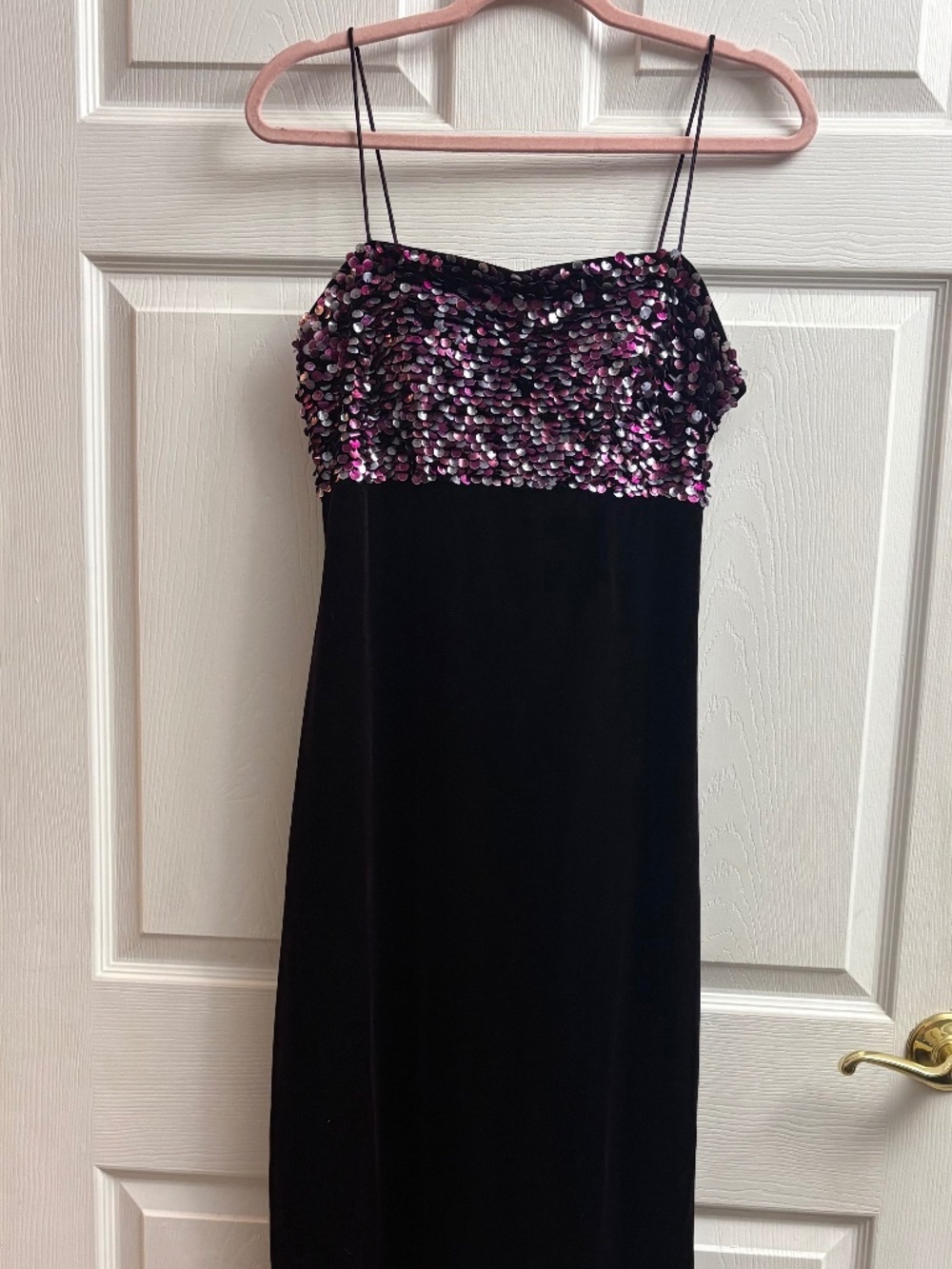 Women's Y2K Vintage Dressbarn Collection Sequin Formal Maxi Dress